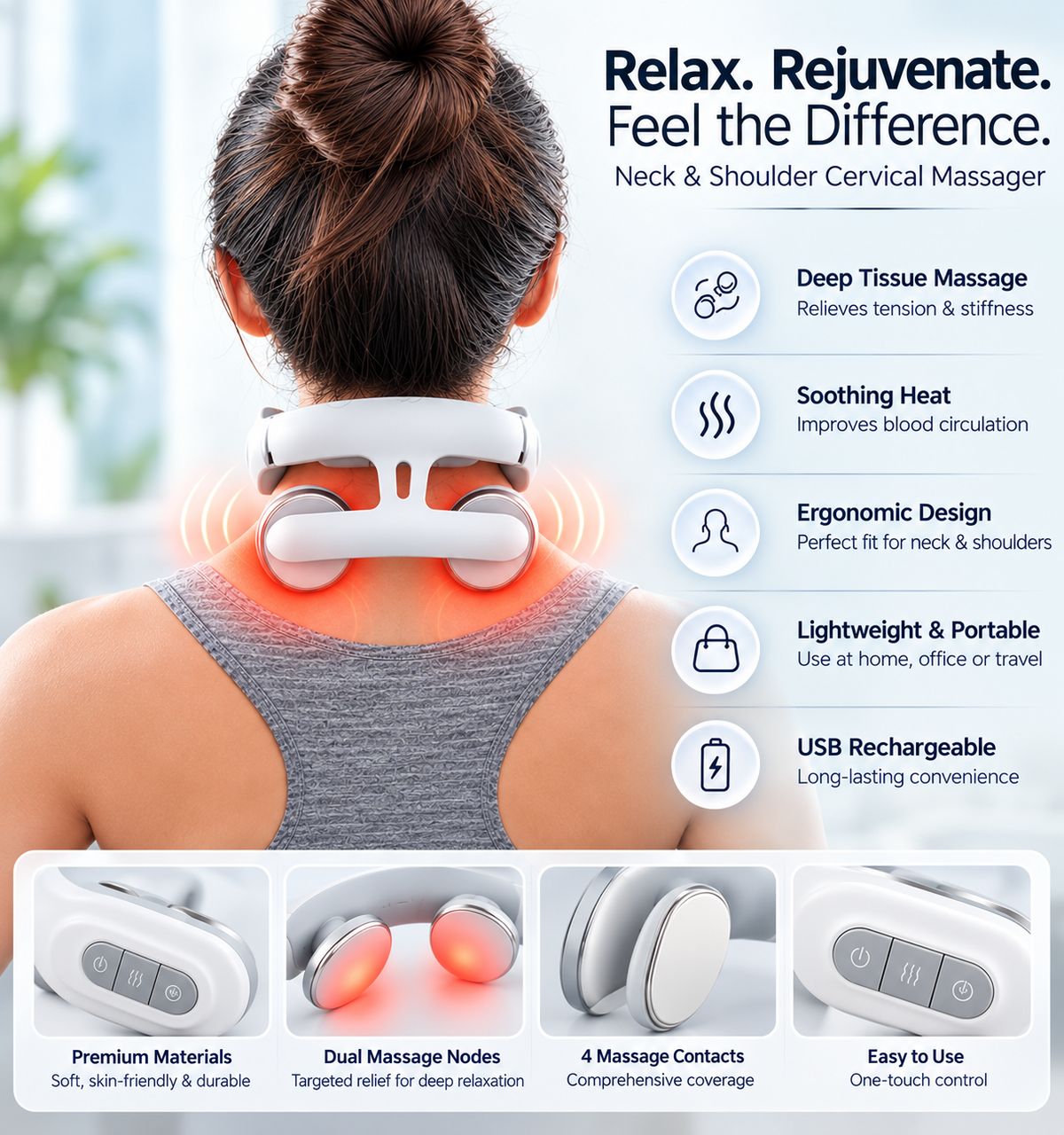 Neck & Shoulder Cervical Massager